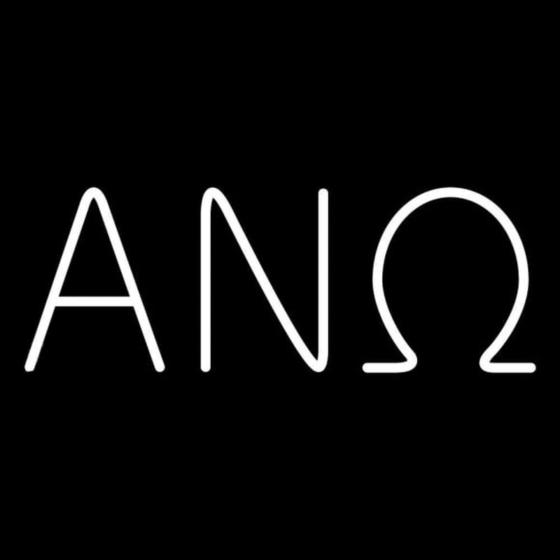 Alpha Nu Omega Neon Skilt