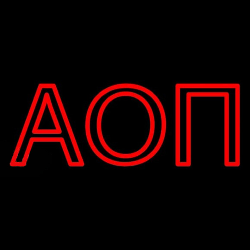 Alpha Omicron Pi Neon Skilt
