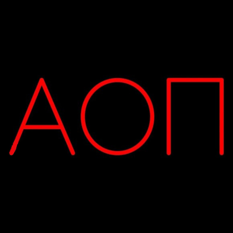 Alpha Omicron Pi Neon Skilt