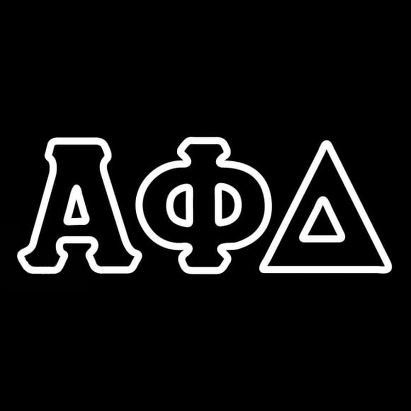 Alpha Phi Delta Neon Skilt