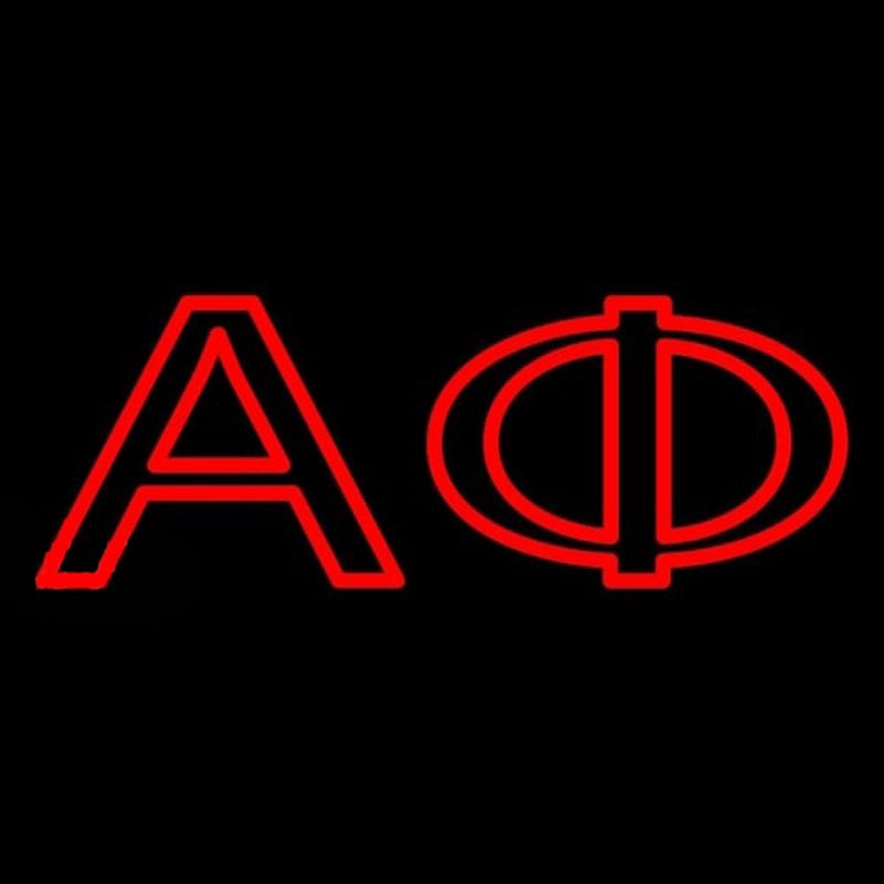 Alpha Phi Neon Skilt