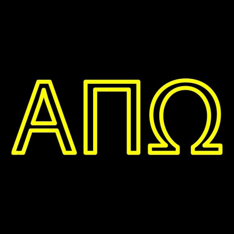 Alpha Pi Omega Neon Skilt
