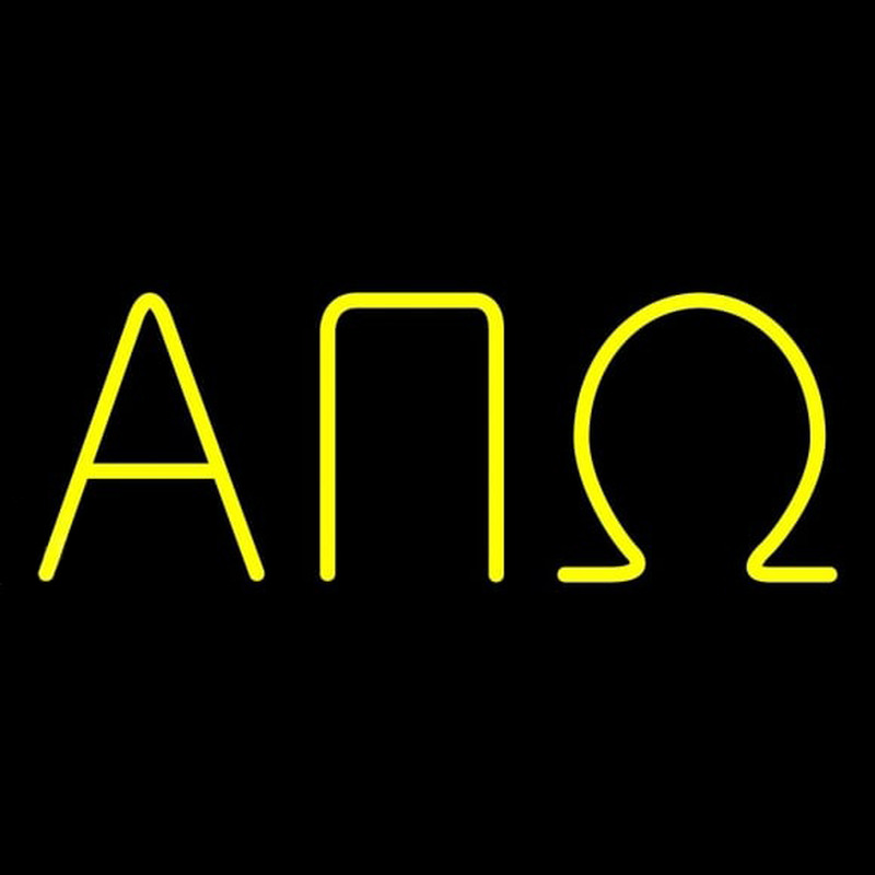 Alpha Pi Omega Neon Skilt