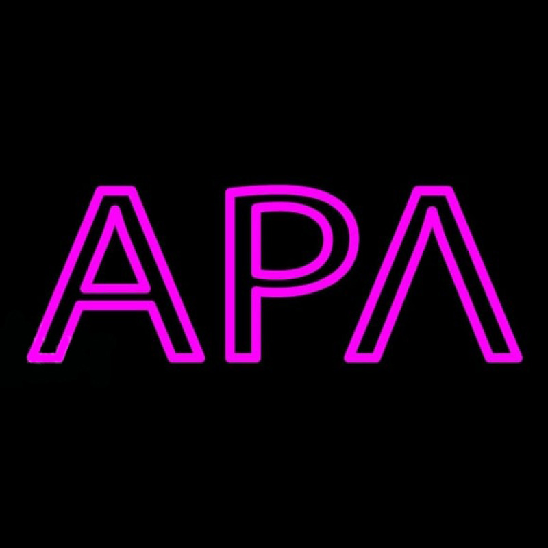 Alpha Rho Lambda Latina Greek Neon Skilt