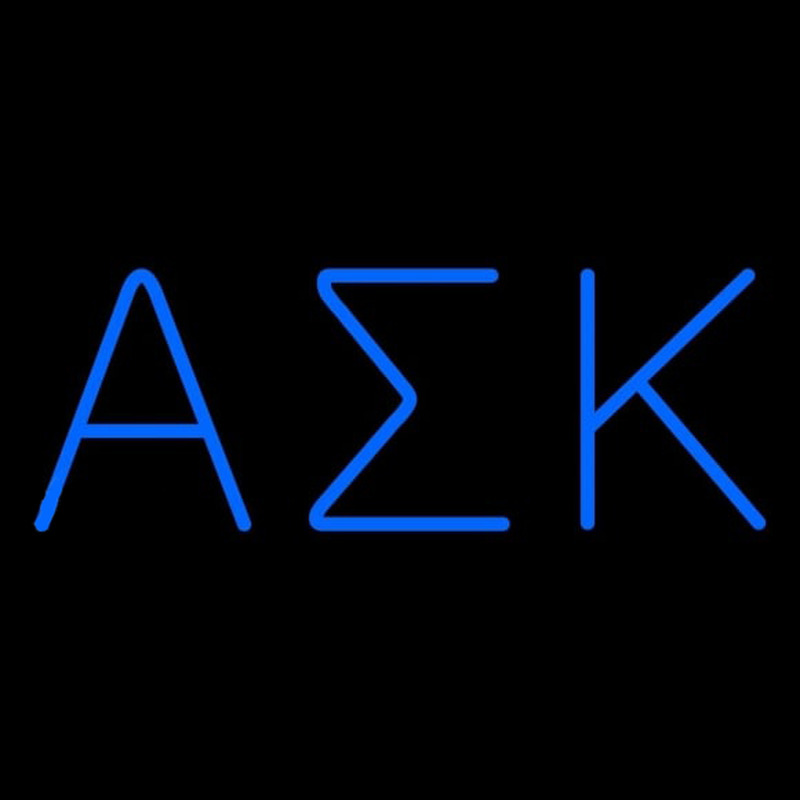 Alpha Sigma Kappa Neon Skilt