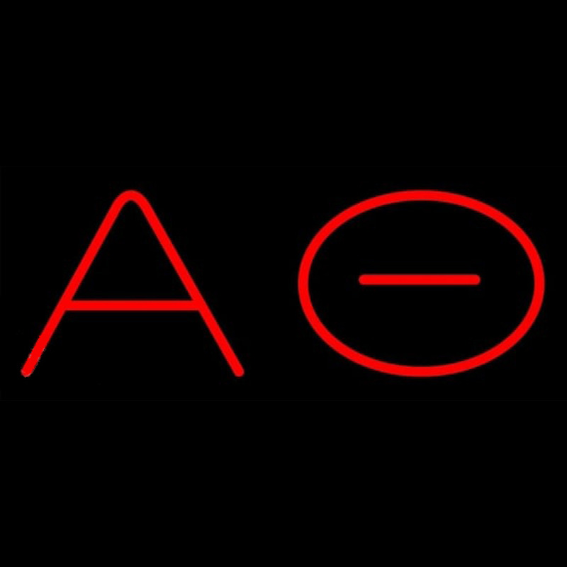 Alpha Theta Neon Skilt