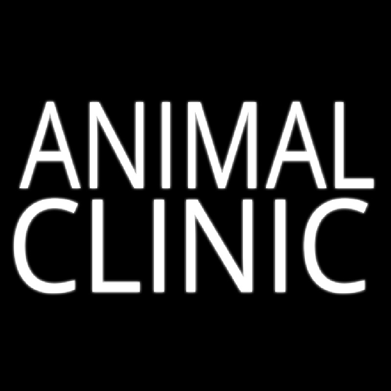 Animal Clinic Block Neon Skilt