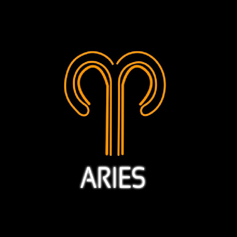 Aries Icon Neon Skilt