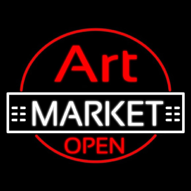 Art Market Open Neon Skilt