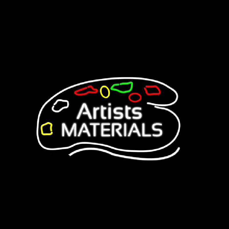 Artists Materials Neon Skilt