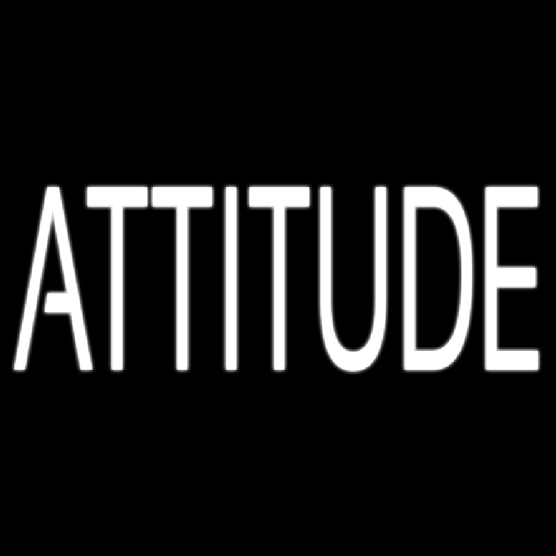 Attitude Neon Skilt