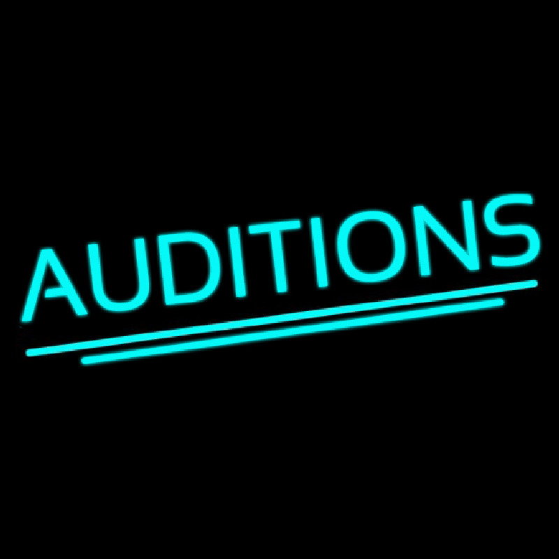 Auditions Neon Skilt