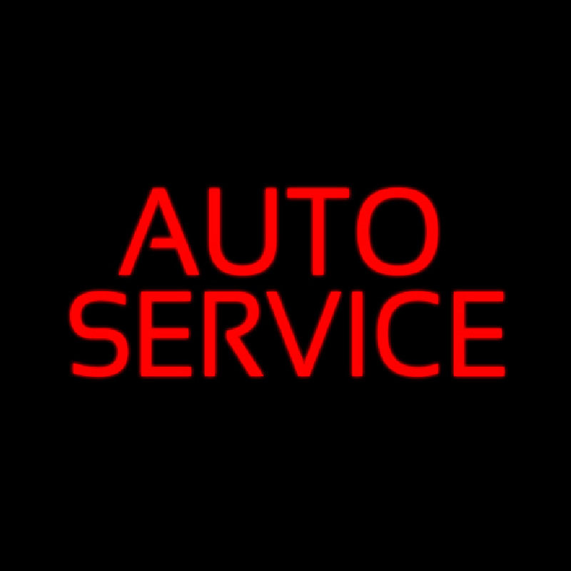 Auto Service Neon Skilt