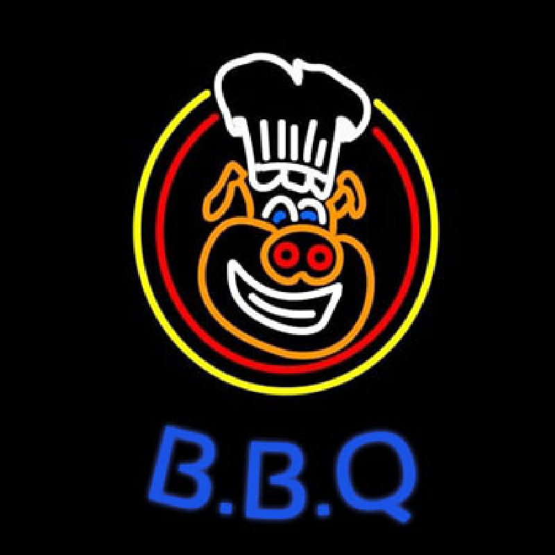 BBQ Pig  Neon Skilt