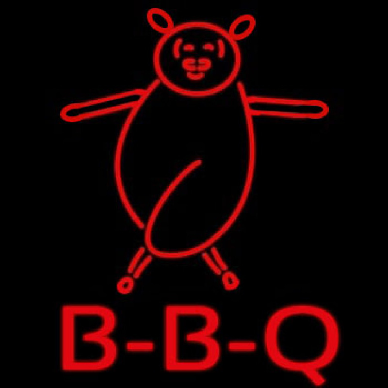 BBQ Pig Neon Skilt