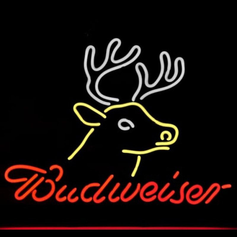 BUDWEISER BUSCH DEER Neon Skilt