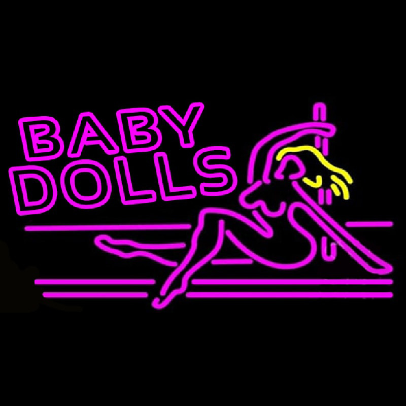 Baby Dolls Girls Strip Club Neon Skilt