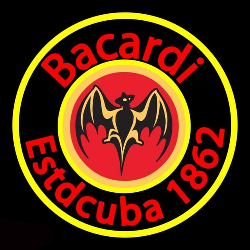 Bacardi Estdcuba 1862 Rum Sign Neon Skilt