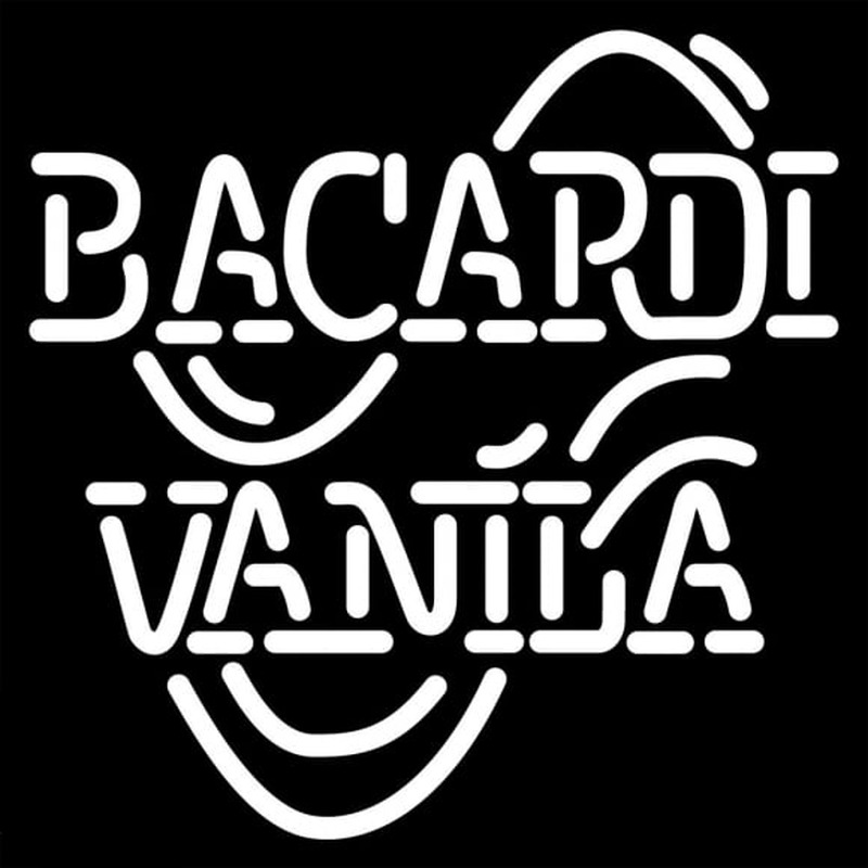 Bacardi Vanila Rum Sign Neon Skilt