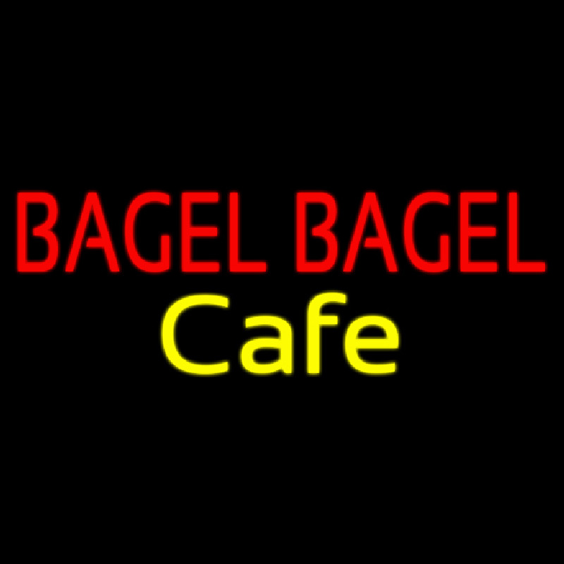 Bagel Bagel Cafe Neon Skilt