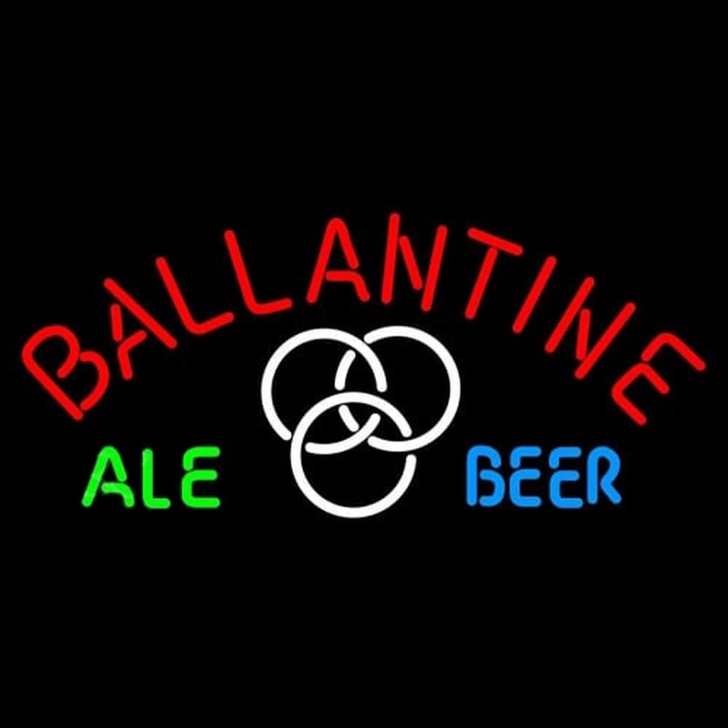 Ballantine Ale White Beer Neon Skilt