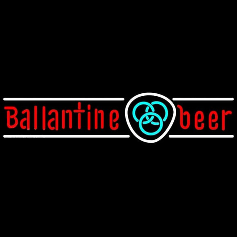 Ballantine Blue Logo Beer Sign Neon Skilt