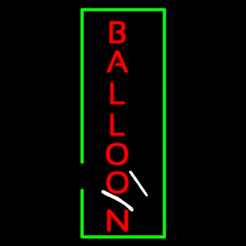 Balloon Vertical Neon Skilt