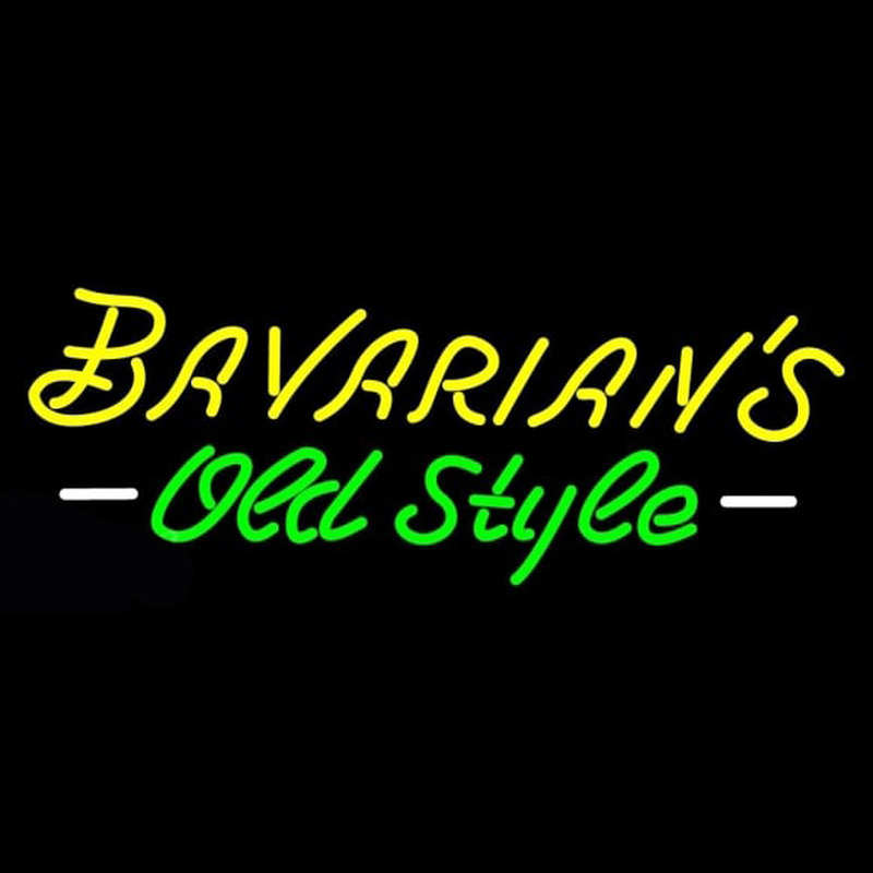 Bavarians Cursive Old Style Neon Sign Neon Skilt