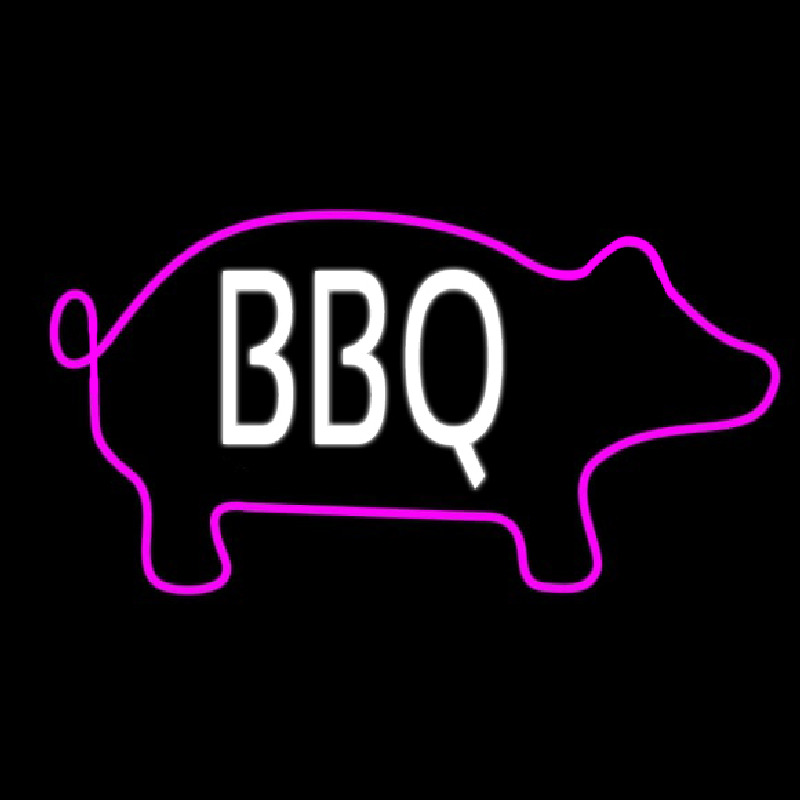 Bbq Logo Neon Skilt