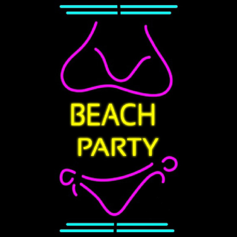 Beach Party 2 Neon Skilt