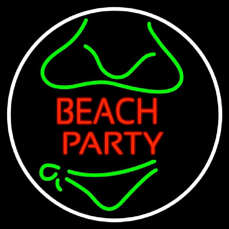 Beach Party 3 Neon Skilt