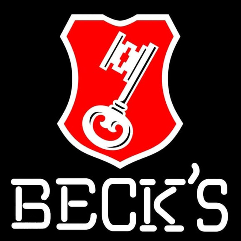 Beck Key Label Beer Sign Neon Skilt