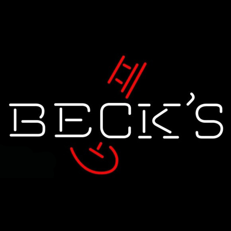 Becks Classic Key Logo Beer Sign Neon Skilt