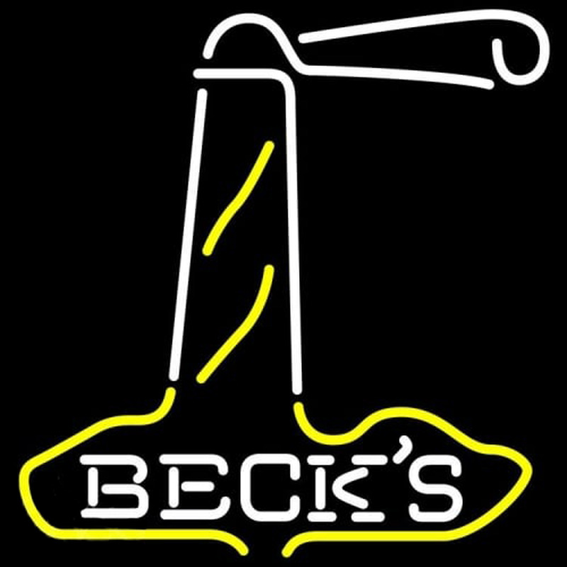 Becks Light House Beer Neon Skilt