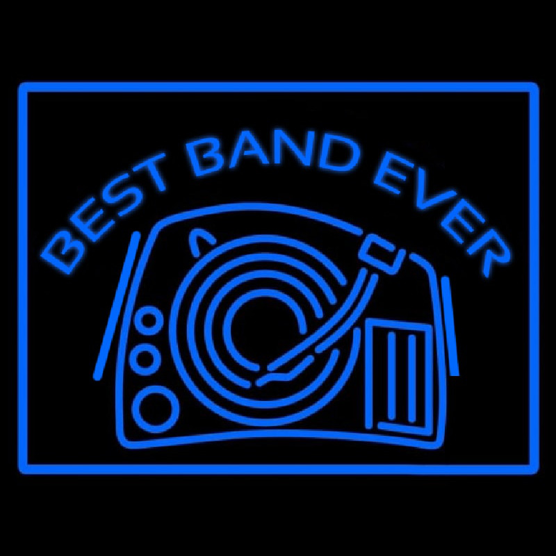 Best Band Ever Neon Skilt
