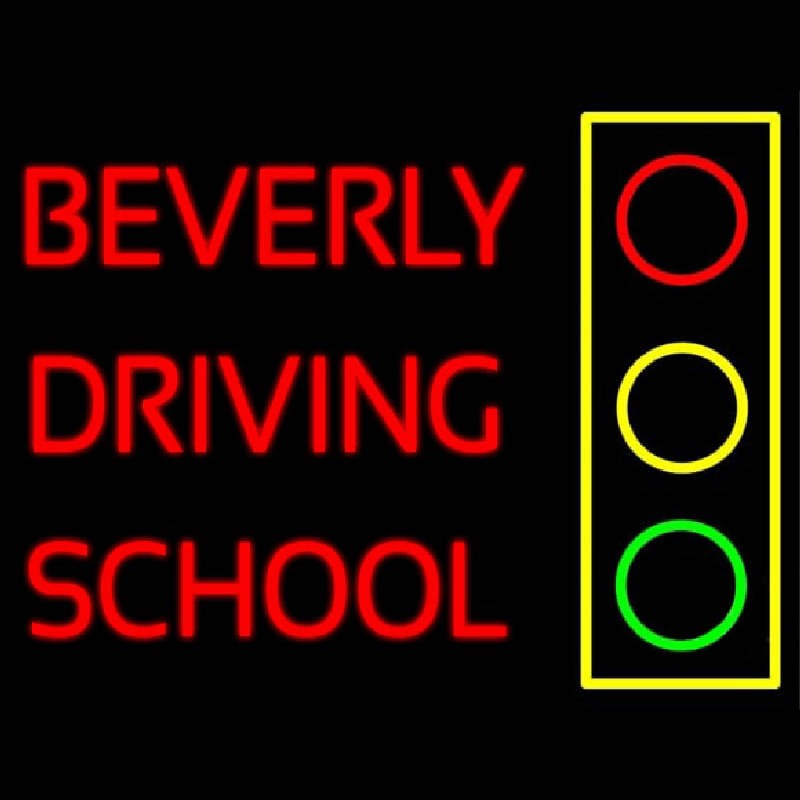 Beverly Driving School Neon Skilt