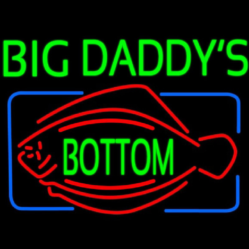 Big Daddys Bottom Neon Skilt
