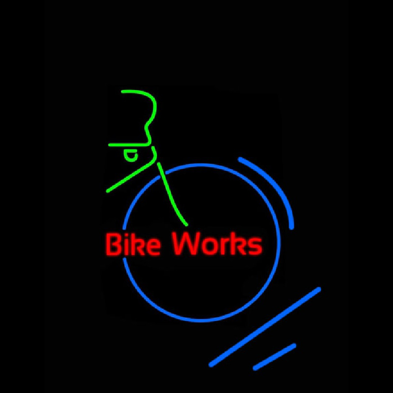 Bike Works Neon Skilt