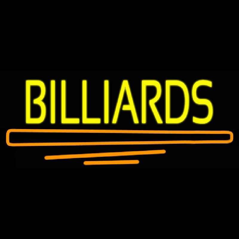 Billiards 1 Neon Skilt