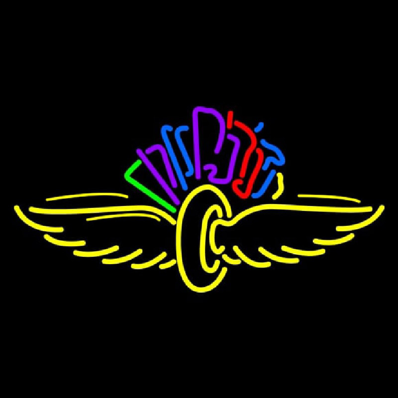 Bird Wings Logo Neon Skilt