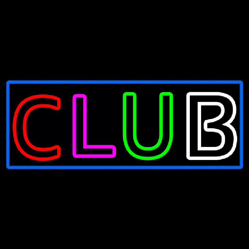 Block Club Neon Skilt