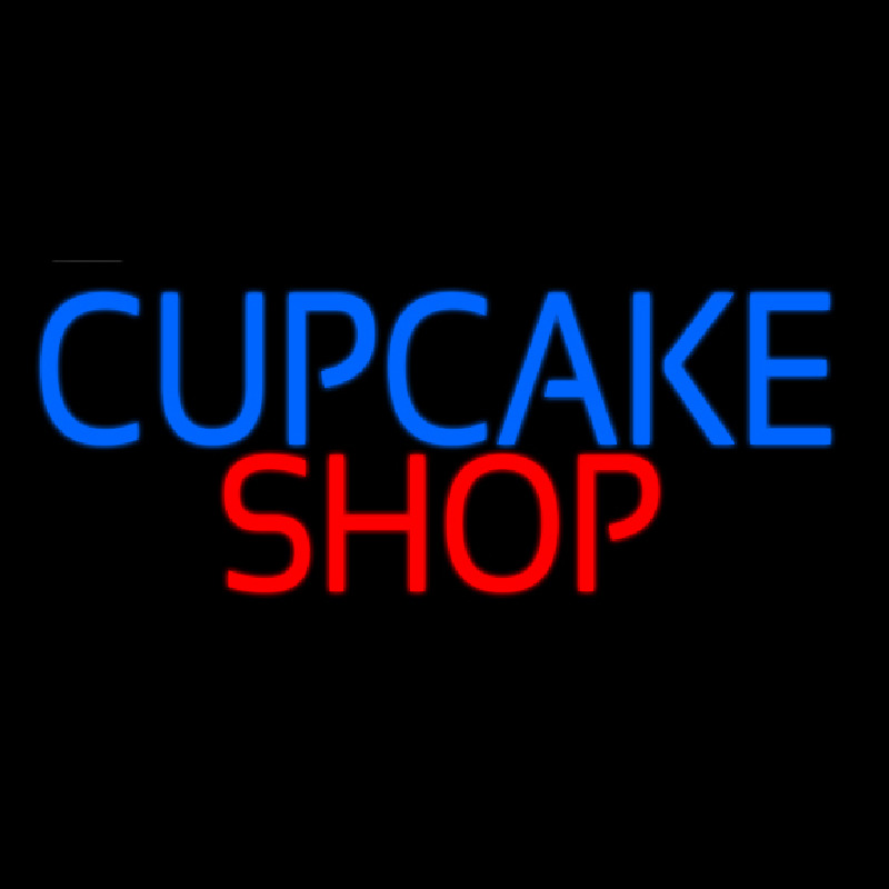 Block Cupcake Shop Neon Skilt