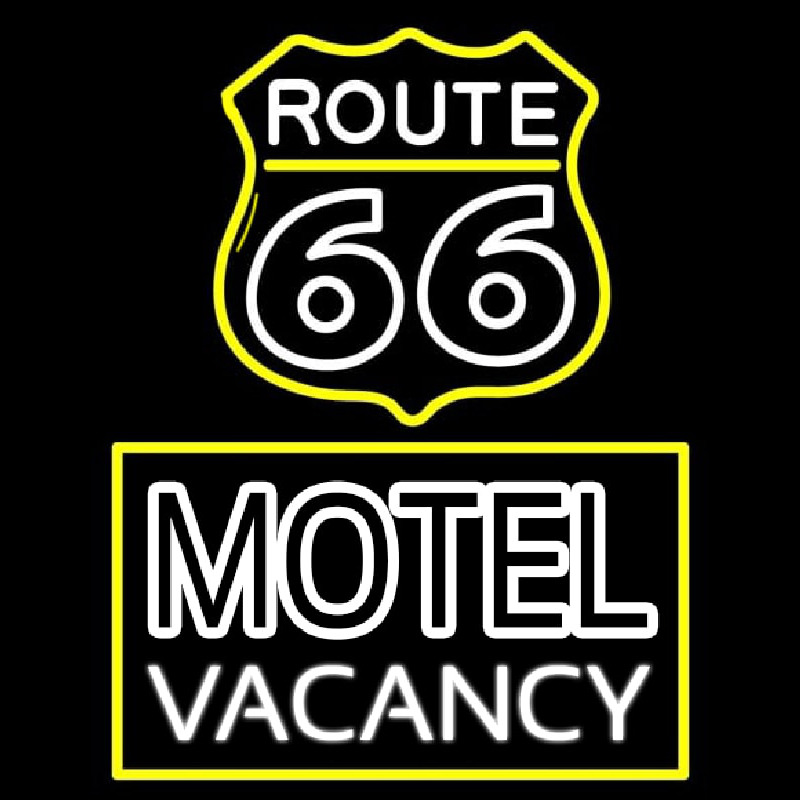 Block Motel Vacancy Neon Skilt