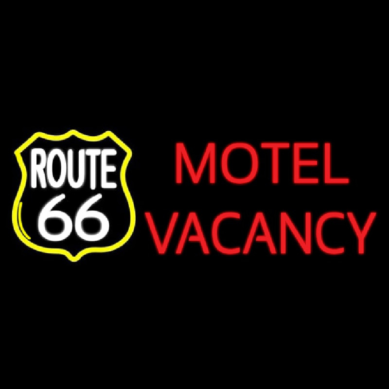 Block Motel Vacancy Neon Skilt