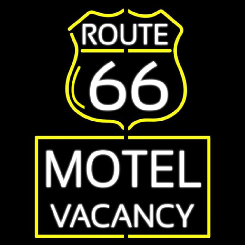 Block Motel Vacancy Neon Skilt