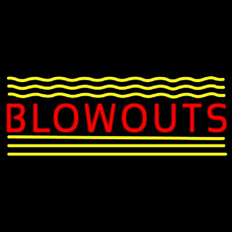 Blowouts Neon Skilt