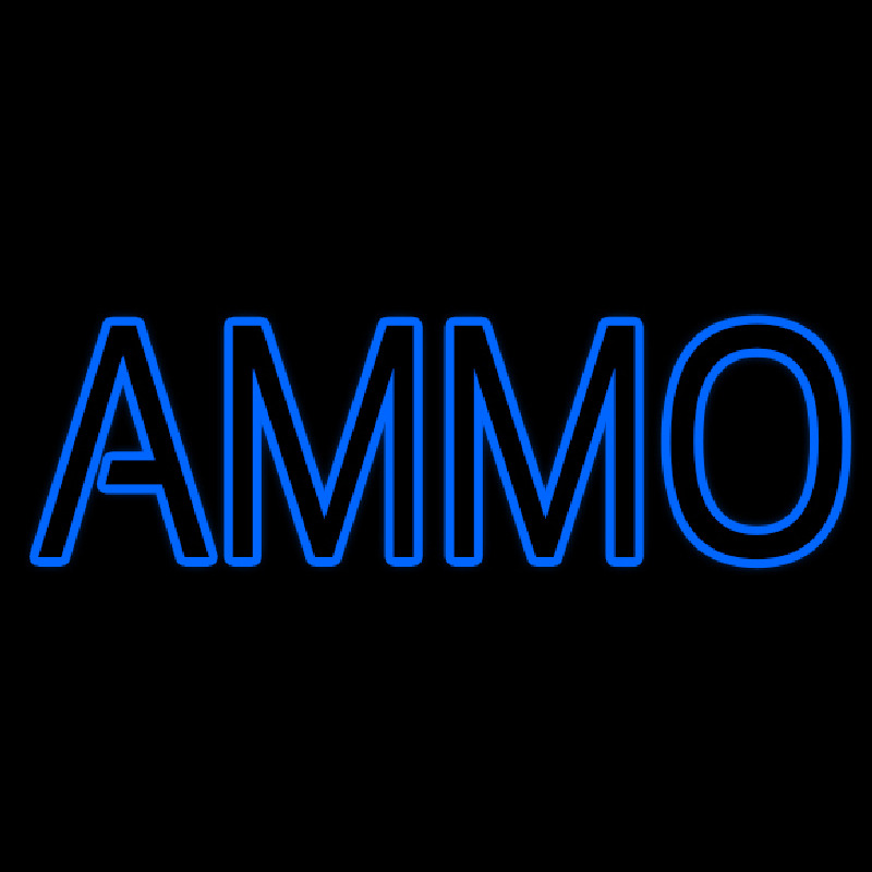 Blue Ammo Neon Skilt