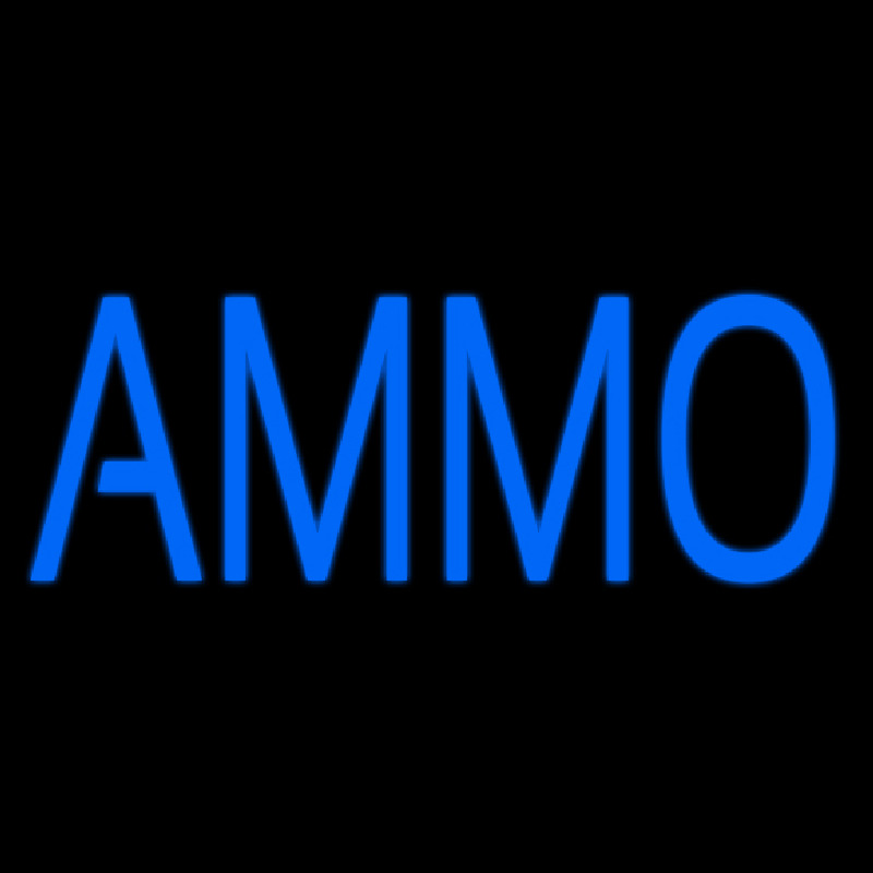 Blue Ammo Neon Skilt