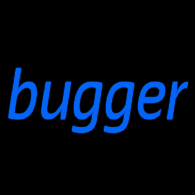 Blue Bugger Neon Skilt