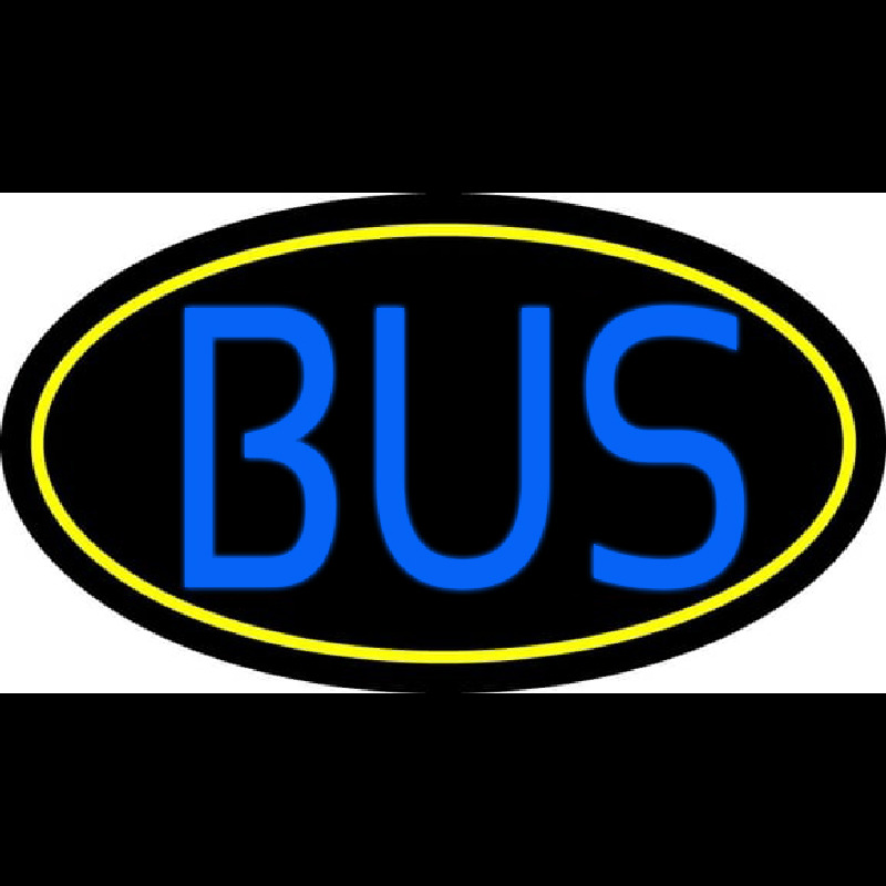 Blue Bus Neon Skilt